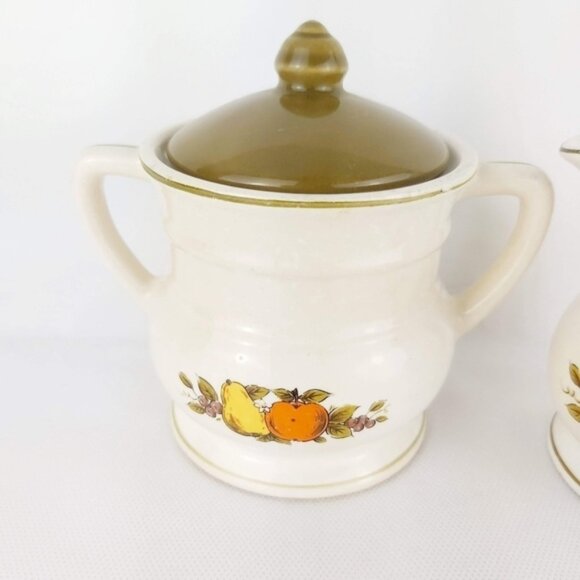 Vintage creamer and sugar pottery ceramic pot - Picture 4 of 12